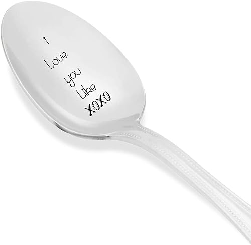 Miniatura 2 de I Love You Like xoxo - Cuchara grabada para café o té - Cuchara grabada para tu verdadero amor - Regalo de propuesta - Regalo para él - Regalo para