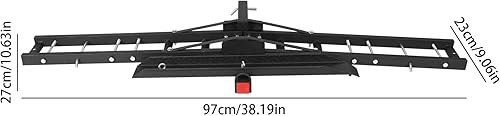 Miniatura 7 de 180kg Capacity Motorcycle Hitch Carrier - Foldable Anti-Tilt SteelAluminum Rear Trailer Rack with Detachable Ramp, Rust-Proof Universal Bicycle