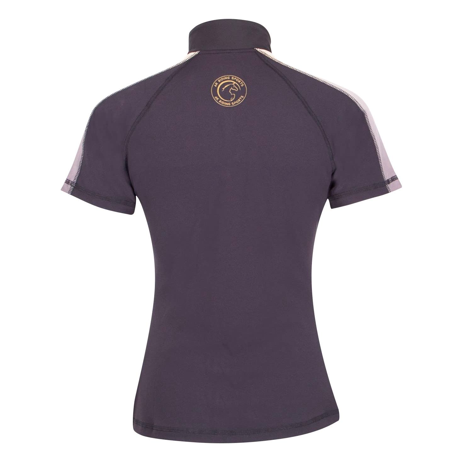 AK Aslan - Strato di base per equitazione a maniche corte con cavallo, base Layer AKRS-6062