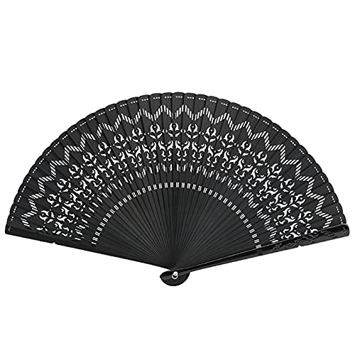 Rozhuhro Faltfächer Bambus Handfächer, Antike Cheongsam Tanz Hanfu Faltbare Personalisierte Benutzerdefinierte Hochzeit Tanz Kirche Party Geschenke Mit Geschenkbox,European Style Pair of Flowers Cover