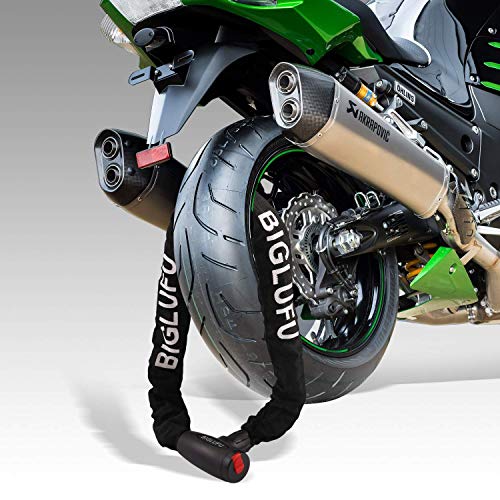 YIHATA Bike Lock Chain 11mm Heavy Duty Bicycle Chain Lock Motorcycle Lock (3.3ft/100cm Chain Lock) - Thumbnail 7