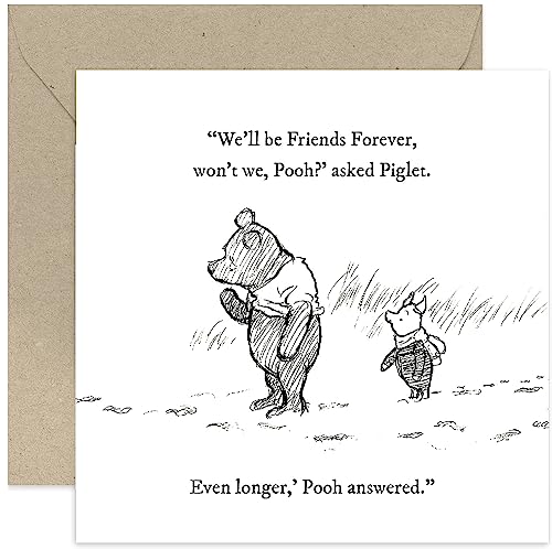 Huxters Valentinstagskarte – Pooh & Ferkel „With You I’m Never Lost“