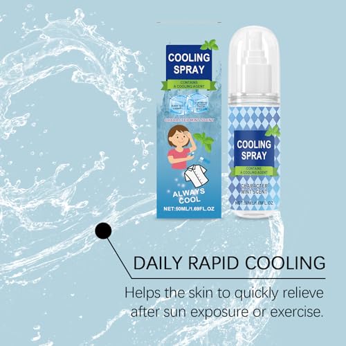 Senermter Spray Corporal Refrescante - 50ml Niebla Fría Para El Rostro | Spray Portátil Para Calor De Verano Deportes Camping Senderismo Playa Viajes Diarios - imagen 7