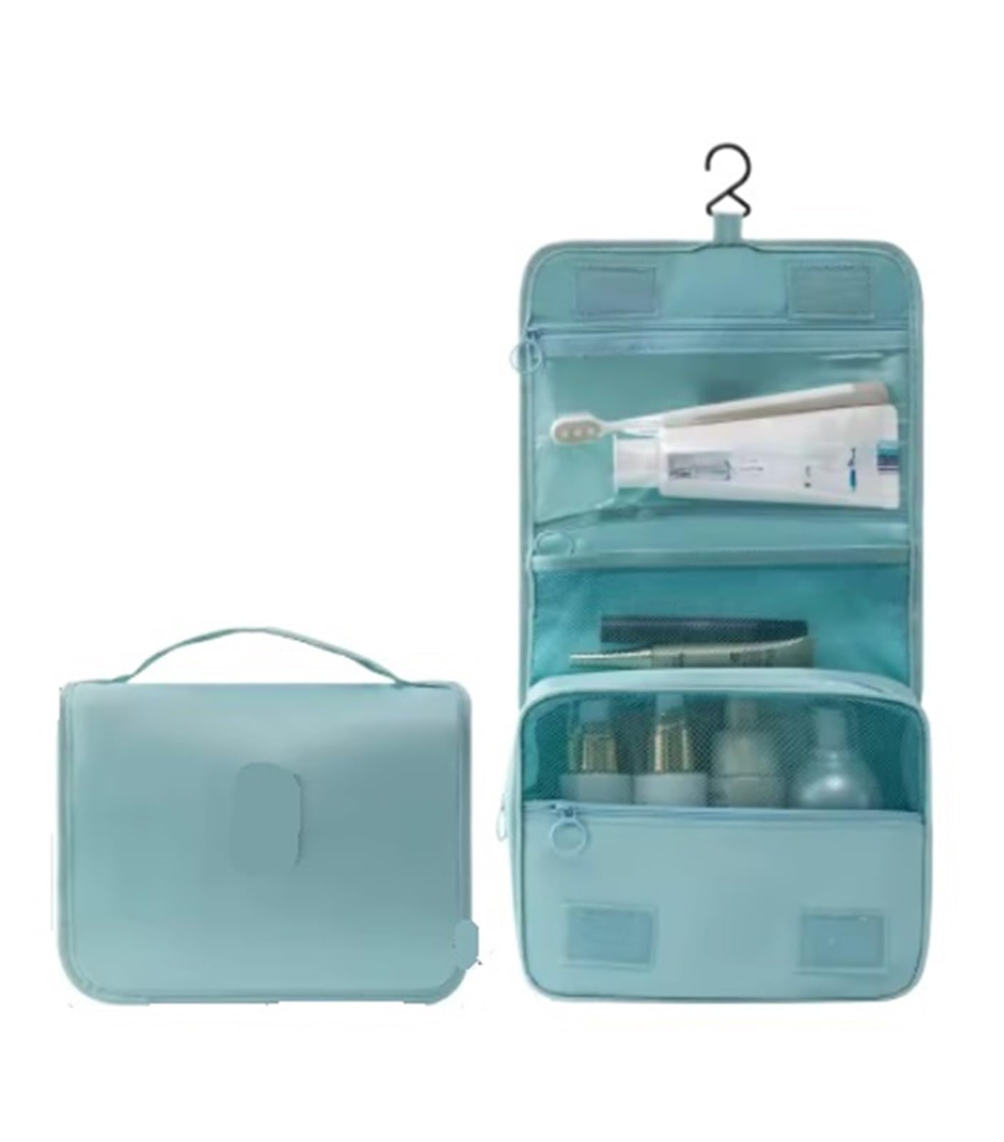 Bolsa de Aseo Colgante for Viajes Negocios, Bolsa Maquillaje portátil Gran Capacidad for Cuidado la Piel 1 Uds para Viajar(Sky Blue)