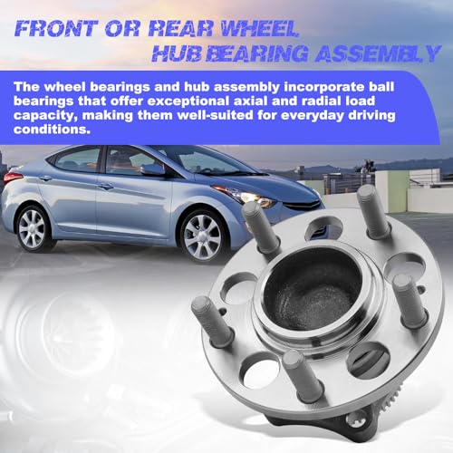 Rear Wheel Hub Bearing Assembly Compatible with Hyundai Elantra, Elantra Coupe, Elantra GT, Compatible with Veloster, Compatible with Kia Forte, Forte Koup, Forte5 by Orceed - Used condition - Image 7
