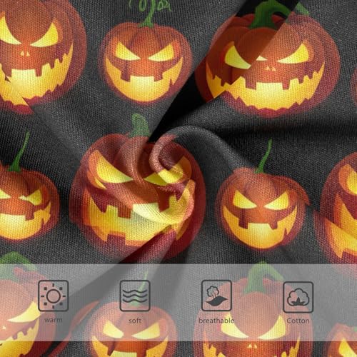 Joisal Toddler Girls Underwear 2t Cotton Panties for Girl Artistic Undies Kids Briefs Halloween Pumpkin Black3