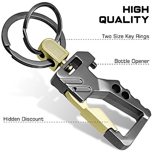 Keku 2 Pack Car Key Chain Bottle Opener Keychain For Men And Women #TOP3