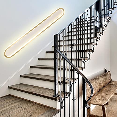 Lampe de plafond LED dorée moderne 40cm | Éclairage chaleureux et fixe