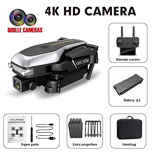 Avión no tripulado con cámara dual 4K y diseño plegable portátil 3