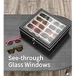 20 Slots Sunglass Organizer for Women Men Multiple Pairs of Sunglasses Storage Box See-Through Display Show Case - Image 4