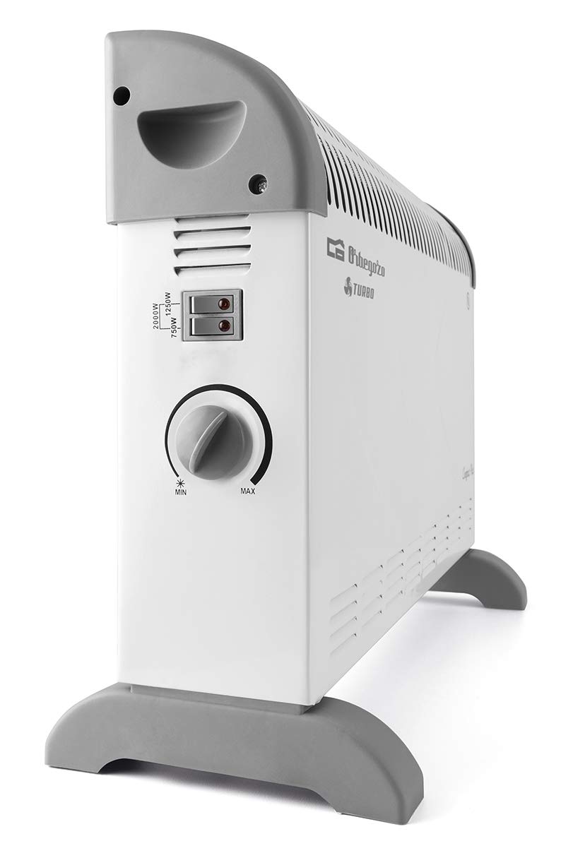 Orbegozo FH 5041 Termoventilatore Verticale 2000W - 3 Funzioni, Calore Istantaneo, Sicurezza Antiribaltamento, Ventola, Colore Bianco