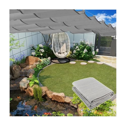 Voile d'ombrage 2x6m rectangle et bâche extérieure pour pergola - 2