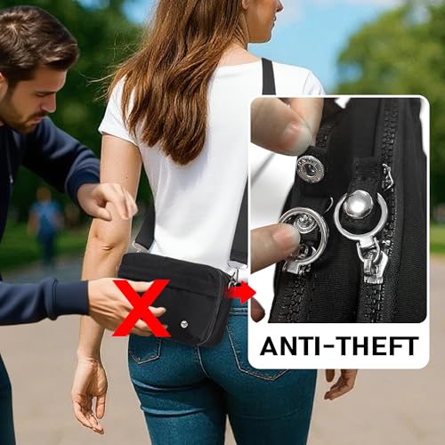 NEICOA Anti-Theft Nylon Crossbody Bags for Women,RFID Travel Purse with Multi-Pockets,Small Shoulder Bag for Vacation4