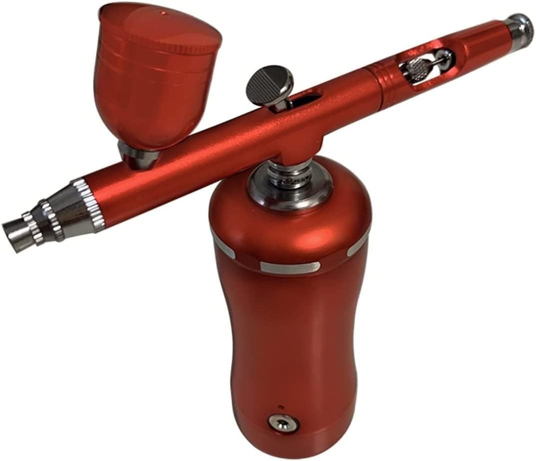 Airbrush Kit Airbrush Compressor Multi-Functional Portable Spray Gun for Makeup Nail Art Tattoo for Nail Art, Makeup, Painting, and Cake Decorati(Black)