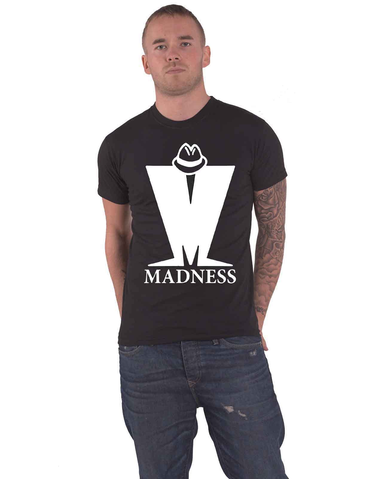 Madness T Shirt Big M Band Logo Official Mens Black XXL