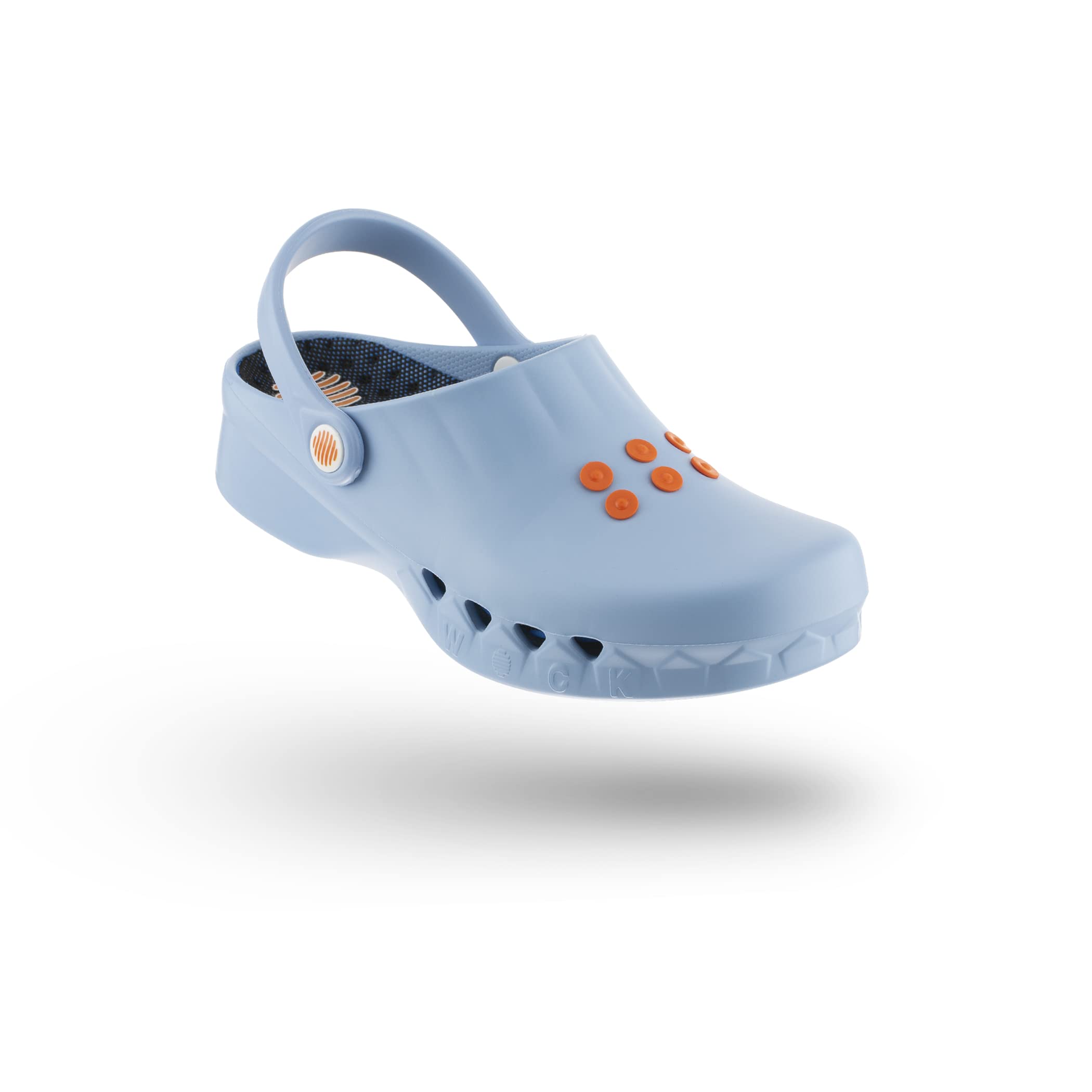 WOCK Nube con Soletta, Zoccolo Sanitario Donna e Uomo, Zoccoli Sanitari Ultraleggere Antiscivolo SRC, Antistatico e Traspirante con Cinturino