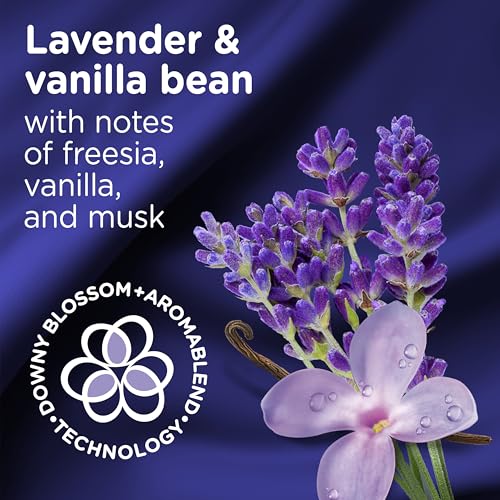 Image of Downy Ultra Soft Fabric Softener Liquid, Calm, Lavender and Vanilla Bean, 56 fl oz, 83 Loads
