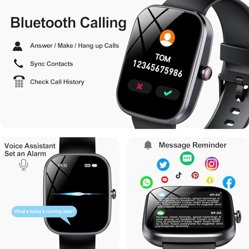 Weurghy T70 Smart Watch For Men/Women With Call/Text Reminder thumb #1