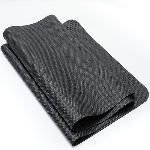 ACFITI Stepper Mat Stair Stepper Mat Fitness Bike Mat Indoor Equipment Fitness Mat, Black