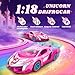 Unicorn RC Car for Girls, Rainbow Glow & Drift Wing Remote Control Car,2.4GHz RC Cars 1:18 Scale,Kids Toys Age 3 4 5 6 7 8 9 10 11 12,Girls Birthday Gifts,Christmas Basket Stuffers for Kids Age 3-12