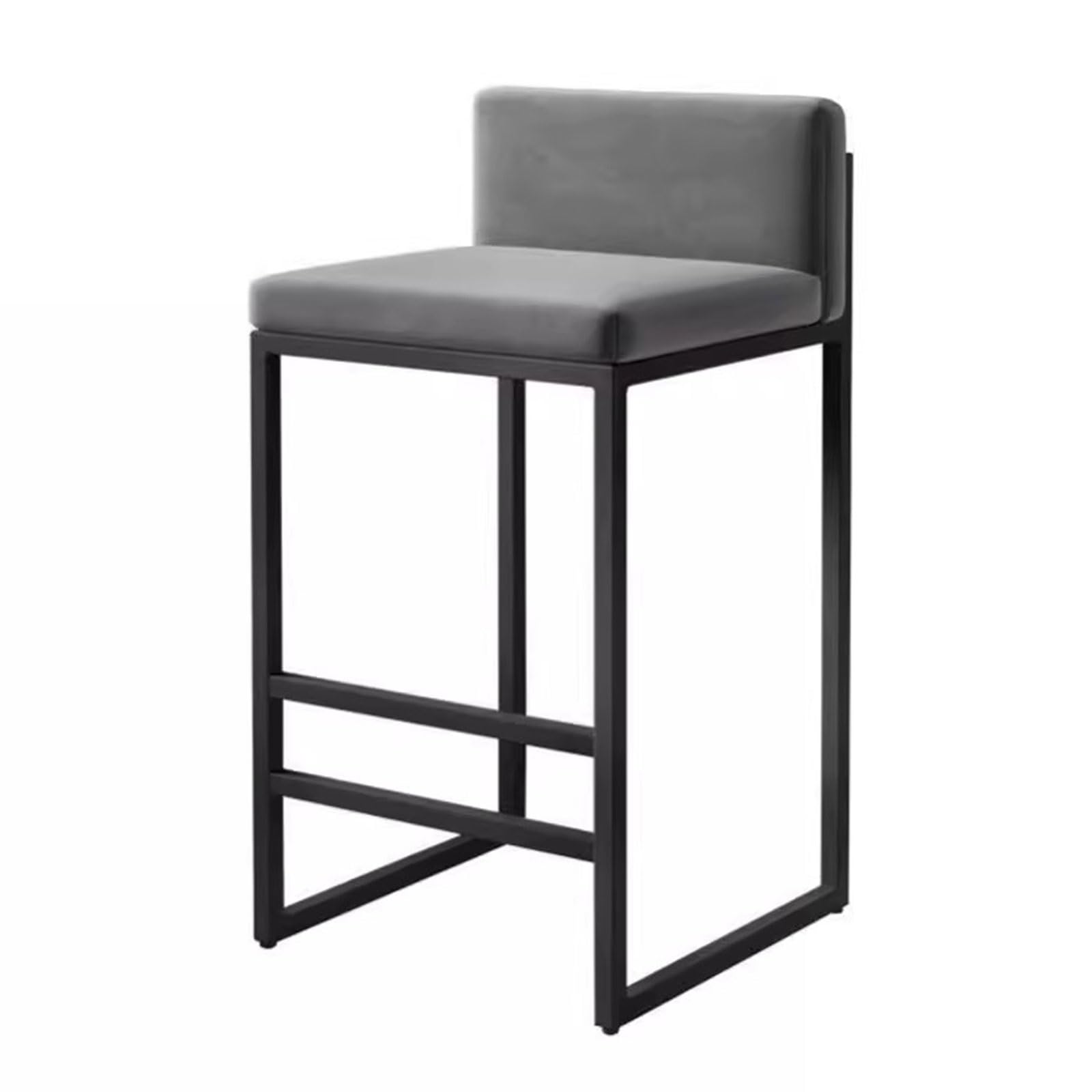 Chaises de comptoir en velours pour îlot de cuisine moderne