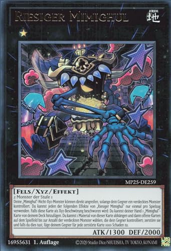 Riesiger Mimighul MP25-DE259 Ultra Rare Deutsch Boosterfrisch 1. Auflage - 2025 Mega-Pack Tin - mit ReCollectibles-Versandschutz - für Yu-Gi-Oh!