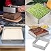 Cyimi Adjustable Cake Mould Stainless Steel Cake Mousse Ring 6 to 12 Inch, Thickened Cake Ring Mould Set of 2 for Baking,DIY Cake (Round+Square)