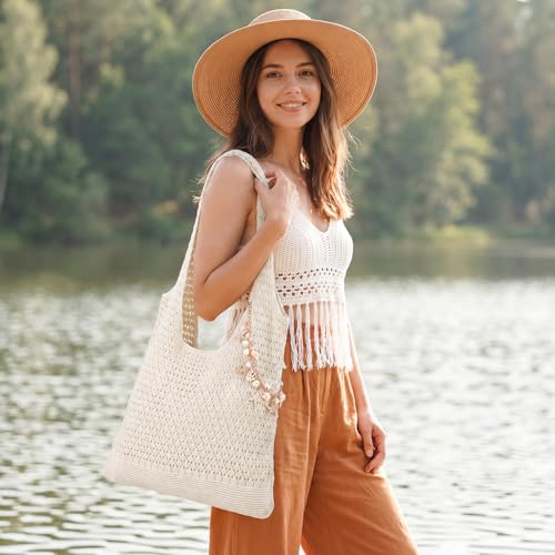 Bolso de Playa de Crochet para Mujer miniatura 3