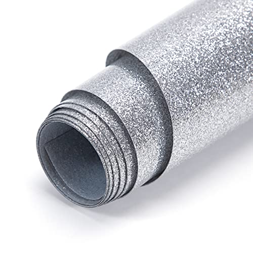 Vinilo Transferencia Calor para Camisetas, HTV Vinilo Textil Planchar Prensa de Calor con Lámina Hojas Termoadhesivas para Tejidos, Manualidades, Sombreros regalo 30 * 100cm (Plata)