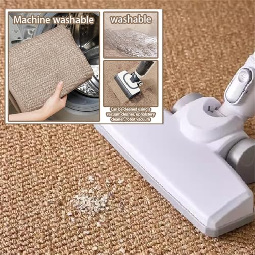 Tapis en sisal antidérapant petit format 40x60 cm pour couloir et buanderie - 4