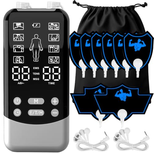 Tens electroestimulador para el alivio del dolor lumbar y cervical con 8 modos de fisioterapia