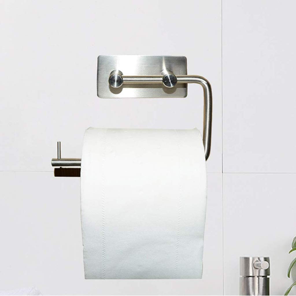 la Carta igienica in Acciaio Inox Holder- Acciaio Inossidabile Bagno lavabo Supporto di Carta igienica e Dispenser Montaggio a Parete Spazzolato