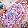 Kikonoke 3900+ Pcs Rhinestones and Pearls Kit, 2-10mm Flatback Gems for Nail Art, Tumbler Decoration, DIY Crafts, 8 Colors Mixed DIY Supplies (Purple Pink White) #2