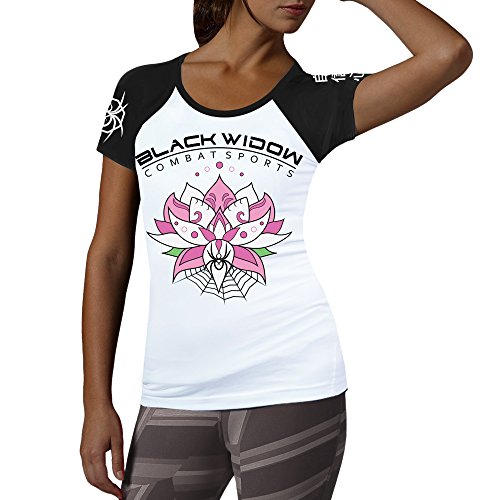 Black Widow Combat Sports Women's Lotus Rash Guard (X-Large)