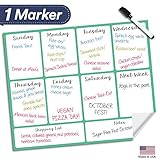 Dry Erase Meal Planner Calendar - 16