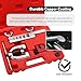 Single & Double Brake Line Flaring Tool Kit with 5 Adapters,25FT 3/16 Brake Line Kit with 16 Fittings,Copper Coated Brakes Lines Repair Kits for Automotive,Fuel,Hydraulic Systems