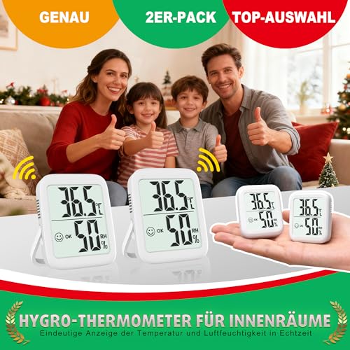 Thlevel 3X Mini LCD Digital Thermometer Temperatur Luftfeuchtigkeit Tester Hygrometer für Kühlschrank Aquarium -50°C~+70°C (3 PCS B) 7 Thlevel 3X Mini LCD Digital Thermometer Temperatur Luftfeuchtigkeit Tester Hygrometer für Kühlschrank Aquarium -50°C~+70°C (3 PCS B) – Bild 7