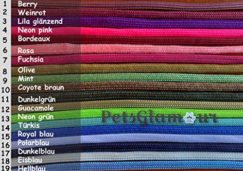 EM Keramik Halsband für Hunde, mit/ohne Name, 60 ver. Farben, Flechten, 100.000 Varianten, Pfötchen, Anker Beads, PetsGlamour