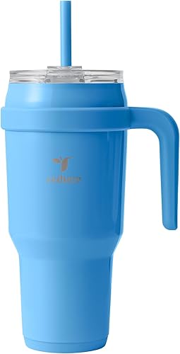 Miniatura 1 de REDUCE Cold1 - Vaso de 40 onzas con asa, botella de agua de acero inoxidable aislada al vacío para el hogar, la oficina o el automóvil, taza