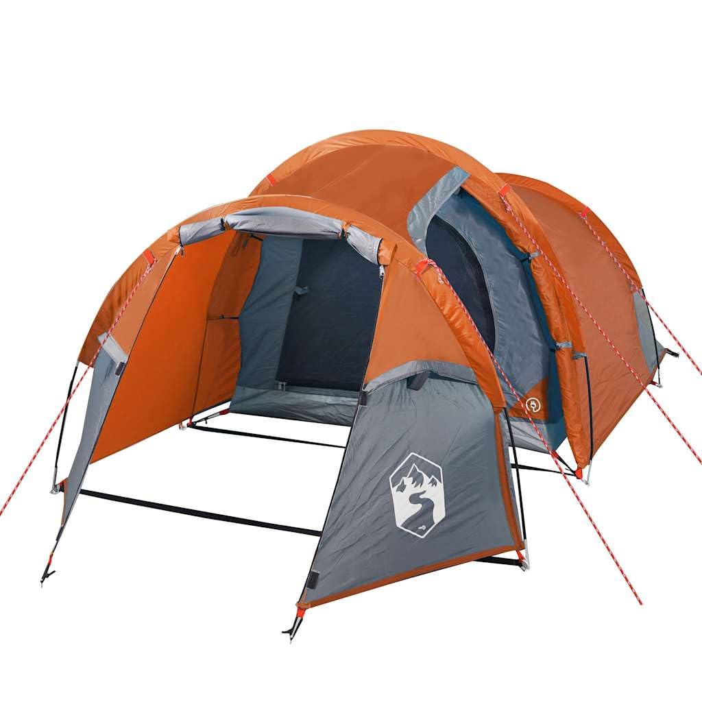 Genérico Tienda de campaña con túnel para 3 Personas Impermeable Naranja,Deportes,Actividades al Aire Libre,Camping y Senderismo,Tiendas de campaña-94392