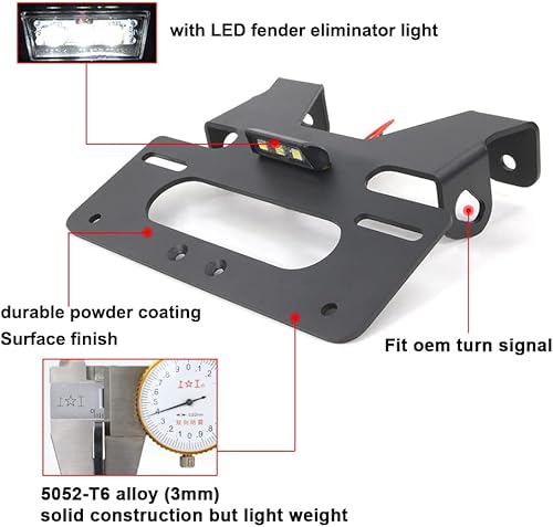 Miniatura 3 de Xitomer Eliminador de guardabarros apto para CB125R CB150R CB300R 2018-2025/CB125R NEO Sports Cafe 2018-2024, soporte eliminador de guardabarros con