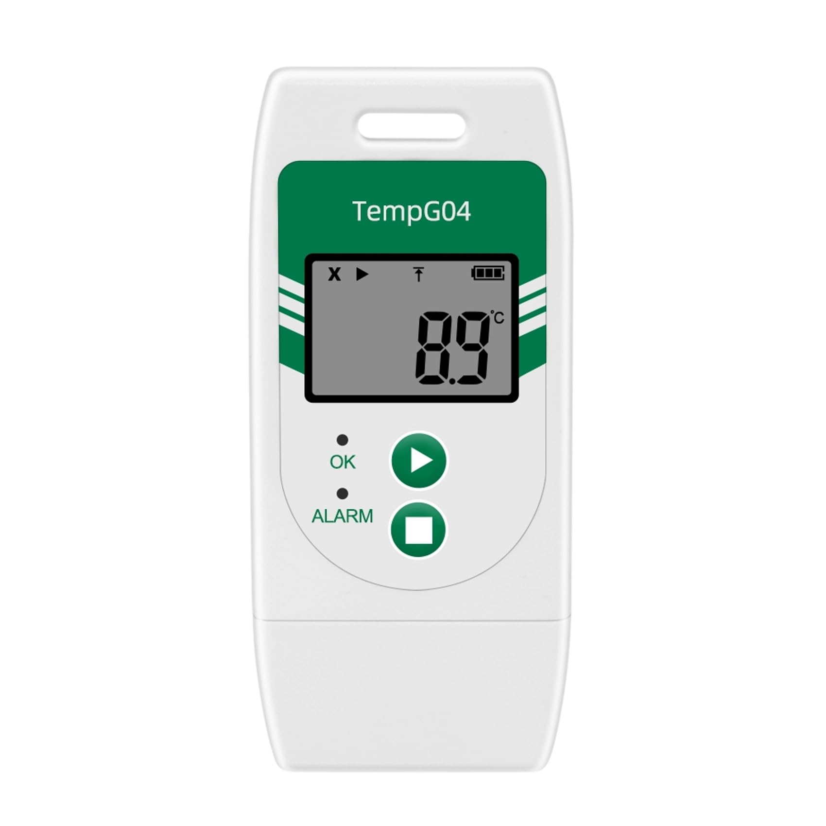 TempG04 - Registrador de datos de temperatura USB, 2 unidades, exportación a CVS y PDF, capacidad de 32.000 puntos para el transporte de cadena de frío de frutas y verduras en el laboratorio