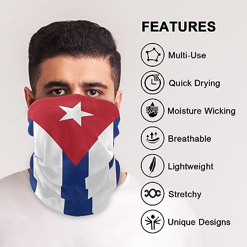 Image of Men Women Bandanas Neck Gaiter Headwrap Balaclava | Seamless Face Cover Scarf Neck Warmer Breathable Headwear for Hiking Cycling