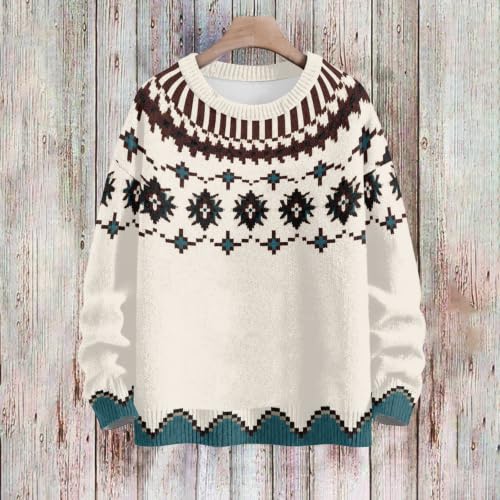 Cable Knit Sweater Women Cozy Comfortable Tops Ribbed Sleeve Tops - image 3