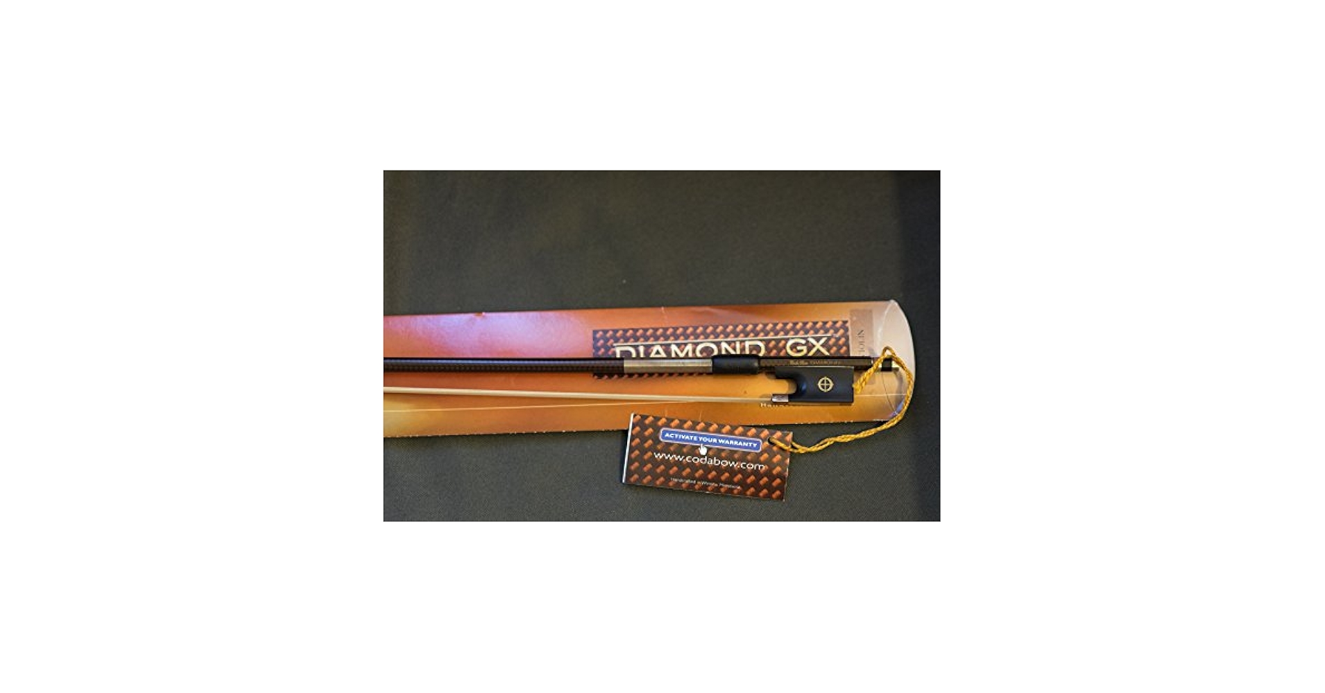 Amazon.com: CodaBow Diamond GX Carbon Fiber 4/4 Violin Bow