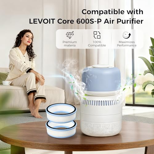 Image of 2 Pack Replacement Sprout Air Filter compatible with LEVOIT Sprout Humidifier, Model：LRF-B381-WNA