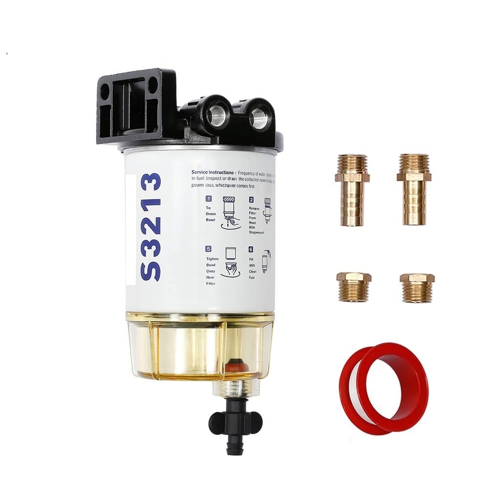 Filtro De Combustible Diésel para Coche S3213, Compatible con Mercury, Quicksilver, Omc, Motor Marino, Kit De Filtro De 10 Micras.