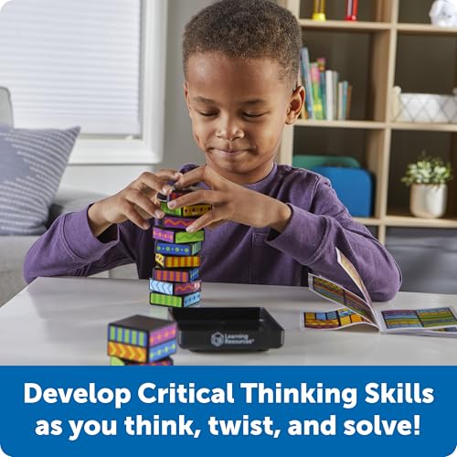 Image of Learning Resources Brainometry Cubed - 3D Brain Teaser Puzzles, Fidget Puzzle Game for Kids, Educational Games, Problem Solving Toys, Fidget Cube, Easy Puzzles for Kids,STEM Kits, Montessori