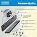 Premium Rubber Coated License Plate Magnet - Holder for Car Dealership Demo Tag for Test Drives - (2 Pack Bundle)
