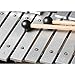 VANVENE 1-Pair 15Inch Black Plastic Head Mallet Percussion Bell Mallets Sticks with Wooden Handle Music Accessories